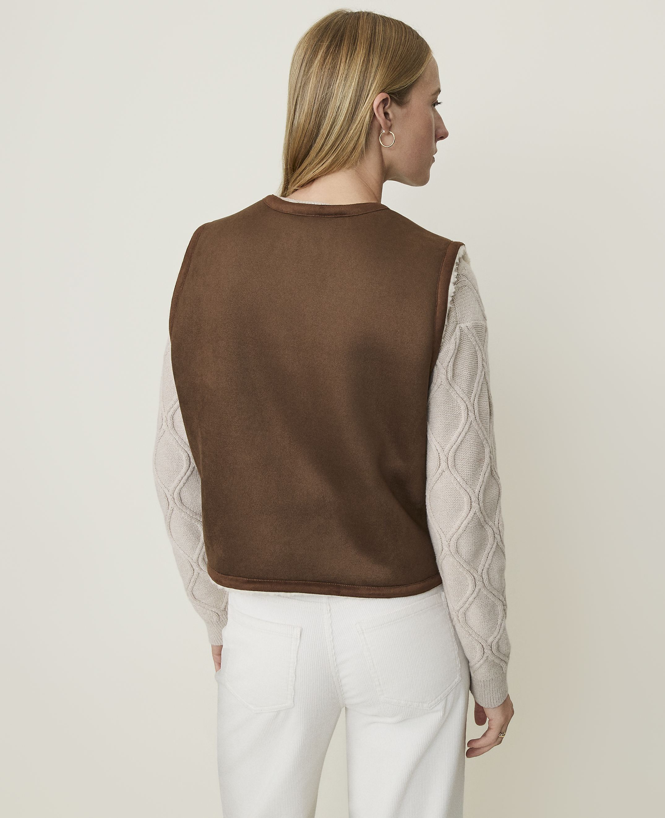 Weekend Faux Suede Vest - thumbnail 3