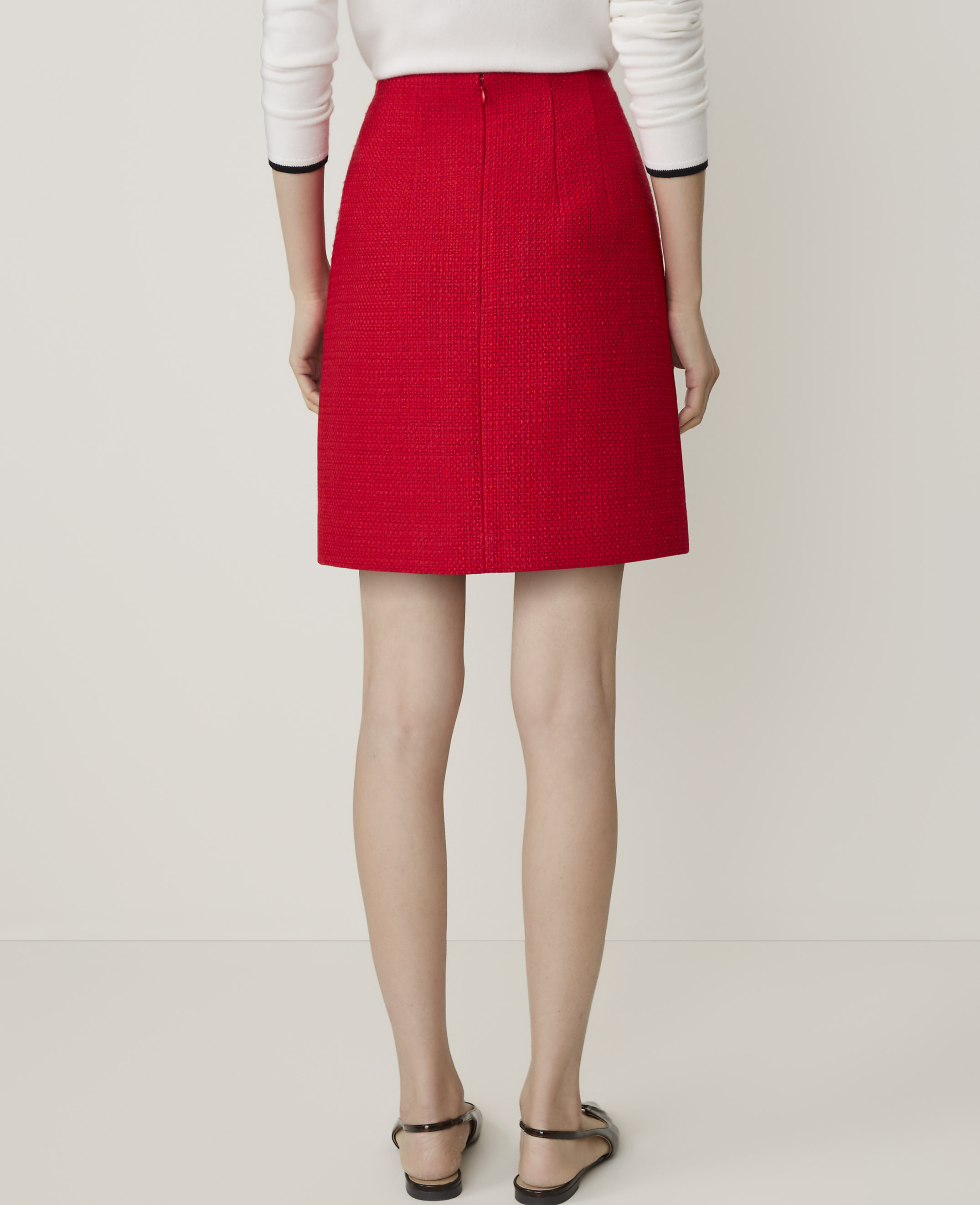 Pocket A-Line Skirt in Tweed - thumbnail 5