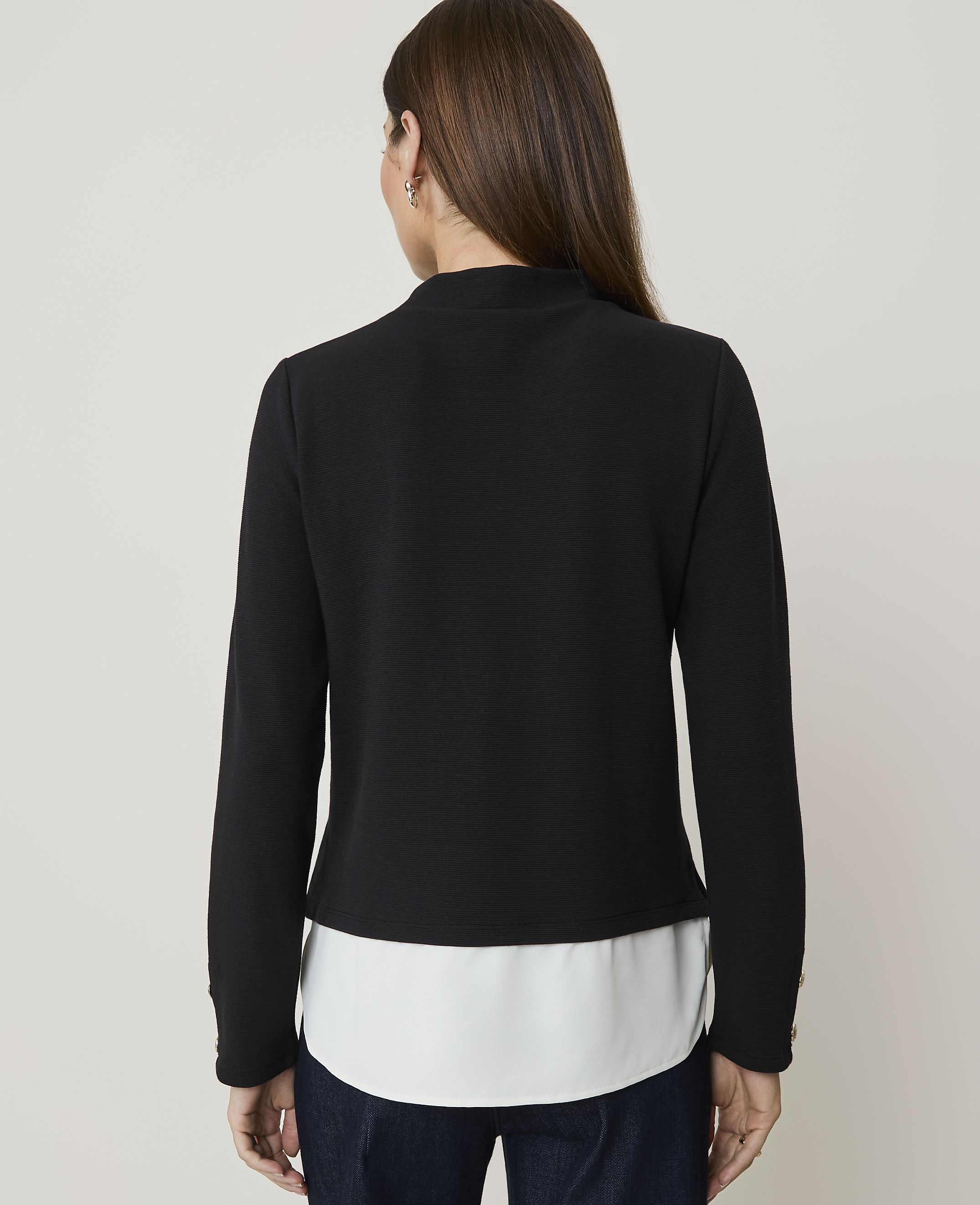 Layered Mock Neck Top - thumbnail 3