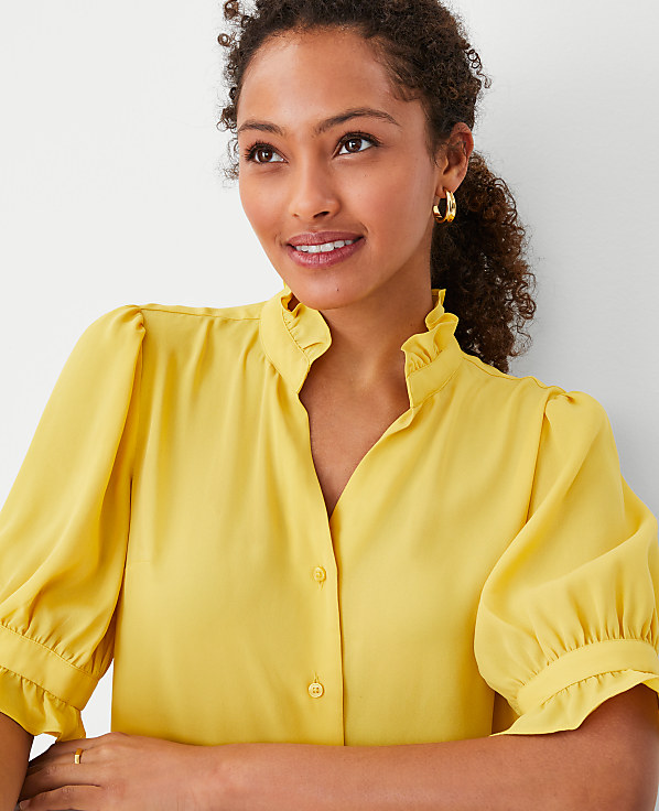 Ruffle Collar Shirt