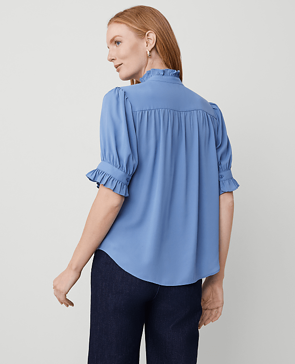 Ruffle Collar Blouse