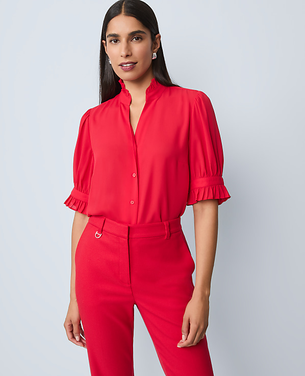 Ruffle Collar Shirt