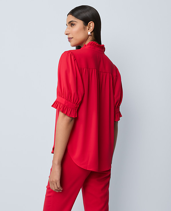 Ruffle Collar Shirt