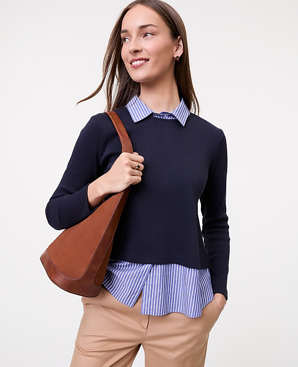 Weekend Layered Mix Media Top