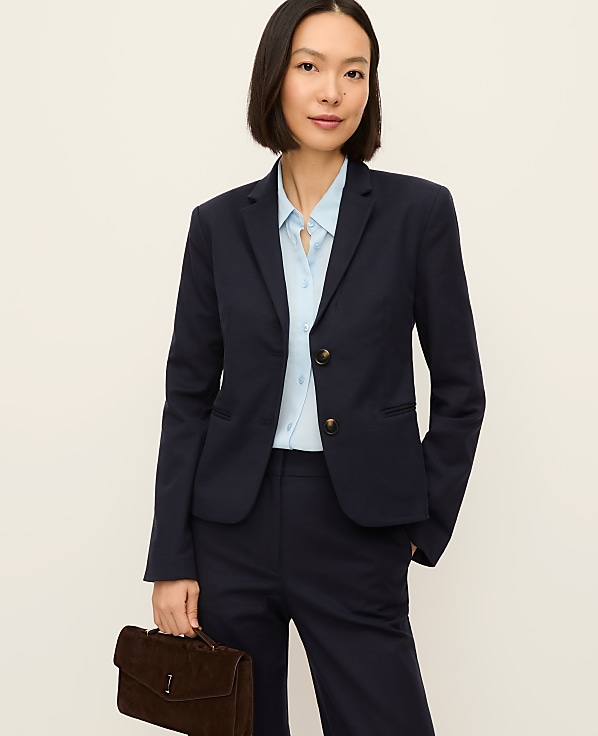 The Two-Button Blazer in Doubleweave