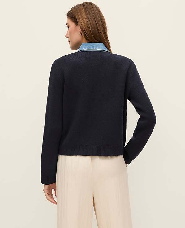 Weekend Denim Sweater Jacket