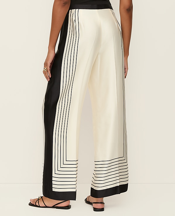 The Pleated Satin Wide-Leg Pant