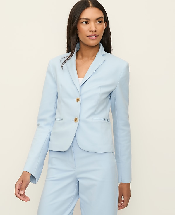 The Two-Button Blazer in Doubleweave