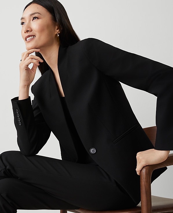 The Cutaway Blazer in Bi-Stretch