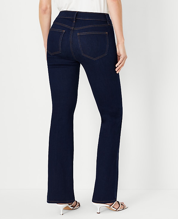 The Petite Mid Rise Boot Jean in Rinse Wash - Curvy Fit