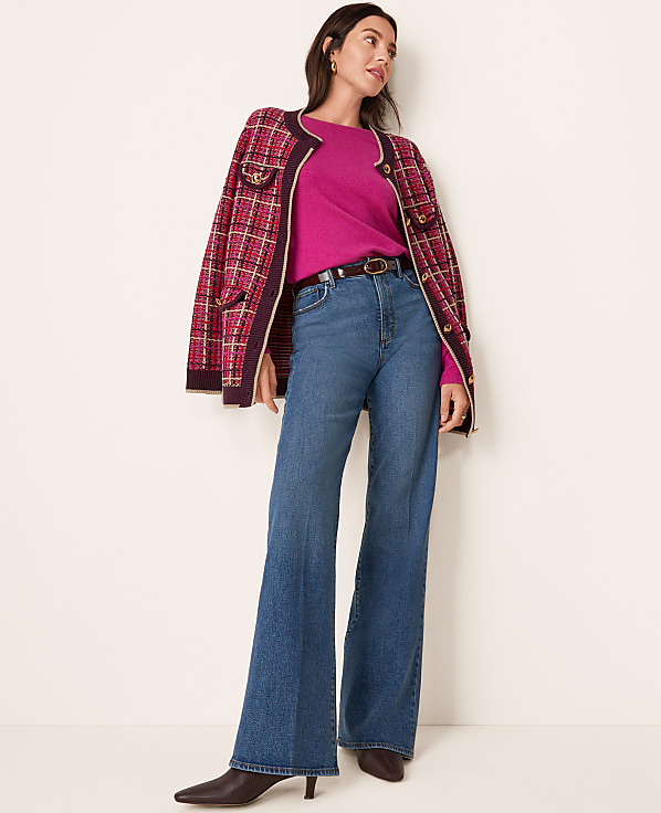 High Rise Wide Leg Jeans in Classic Mid Wash