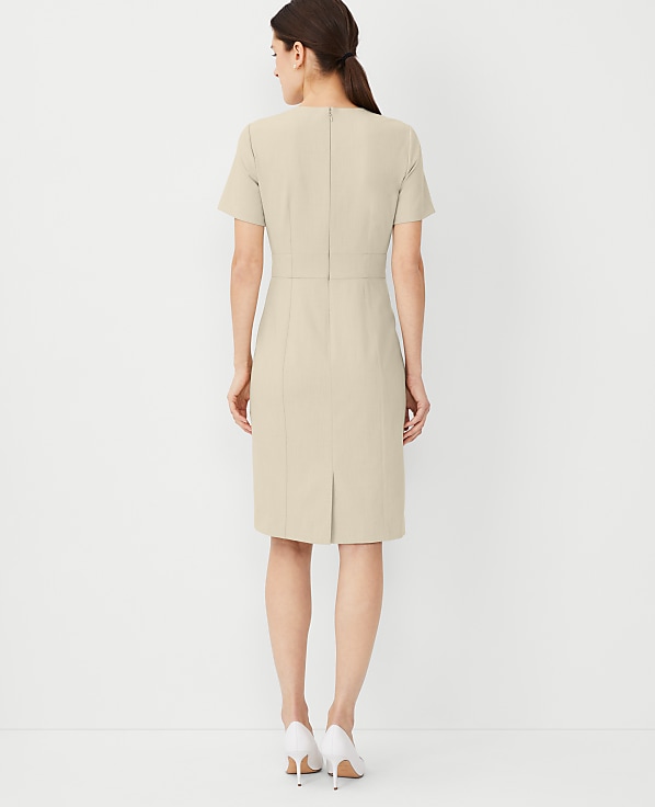 The Short Sleeve Sheath Dress in Bi-Stretch &mdash;&nbsp;Curvy Fit