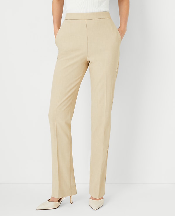 The Tall Side Zip Straight Pant in Bi-Stretch