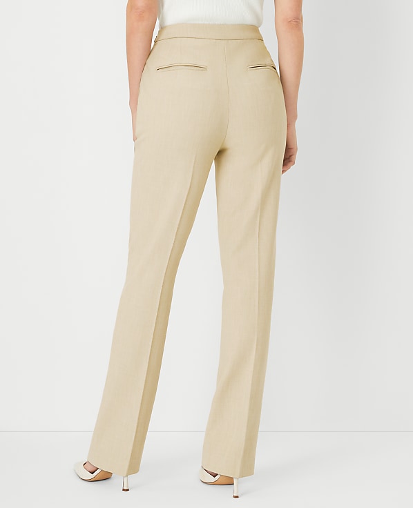 The Side Zip Straight Pant in Bi-Stretch &mdash; Curvy Fit