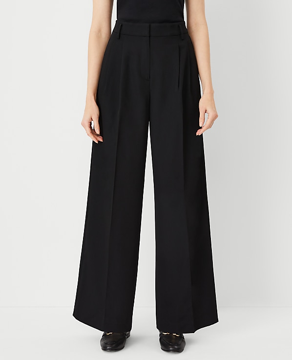 The Petite Pleated Wide-Leg Pant
