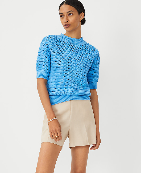 Petite Stitchy Sweater