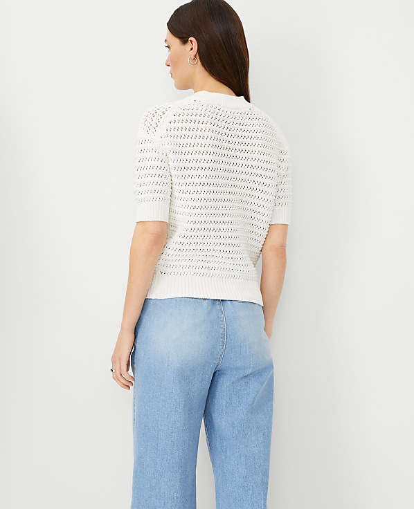 Petite Stitchy Sweater