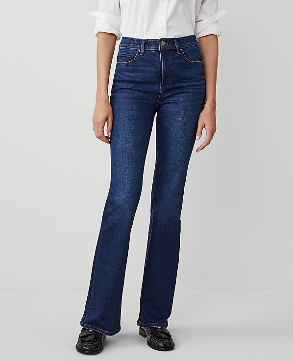 Petite Mid Rise Boot Jeans in Dark Vintage Wash