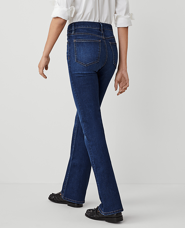 Petite Mid Rise Boot Jeans in Dark Vintage Wash