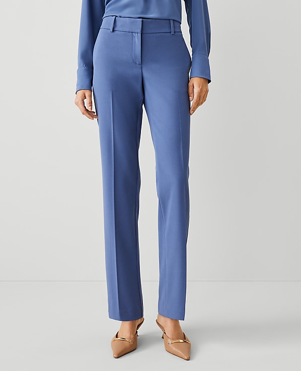 The Mid Rise Straight Pant in Seasonless Stretch - Curvy Fit