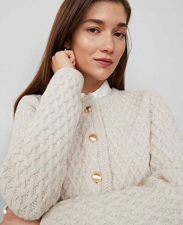 Basketweave Sweater Jacket