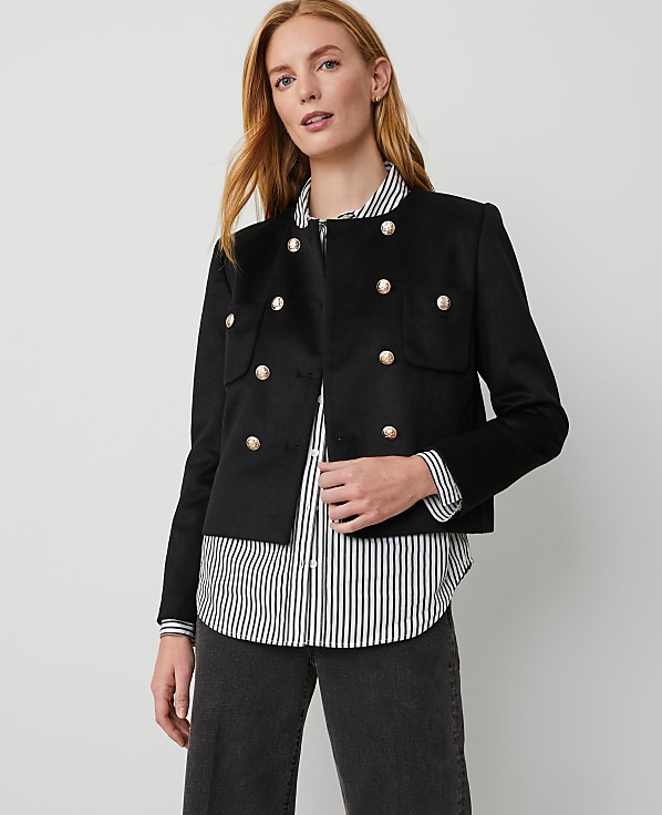 Double Breasted Patch Pocket Jacket