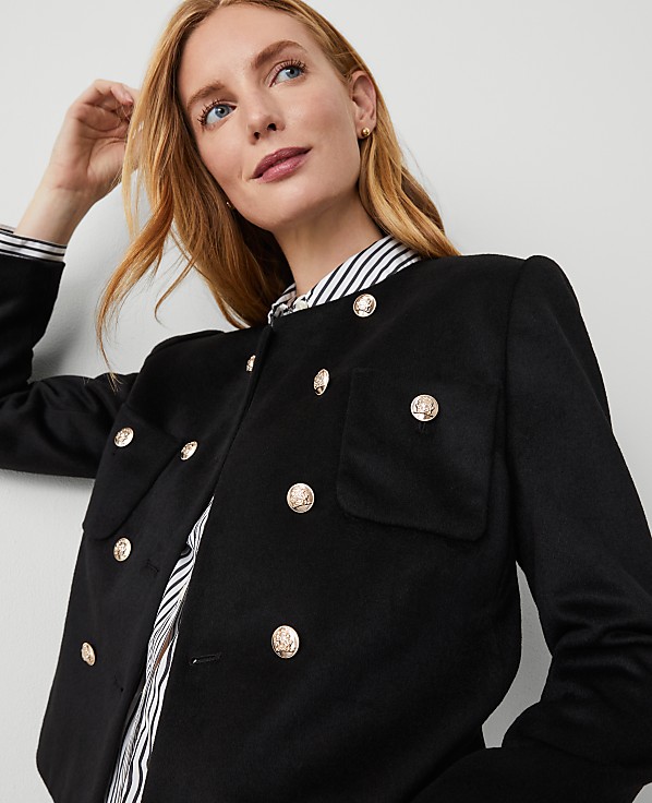 Double Breasted Patch Pocket Jacket