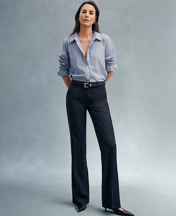 The Jayne Trouser Pant in Pinstripe