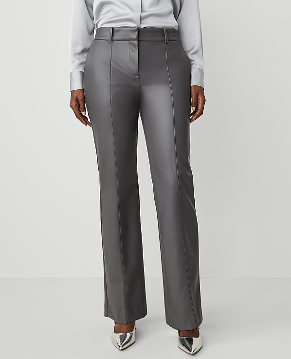 The Petite Jayne Trouser in Faux Leather