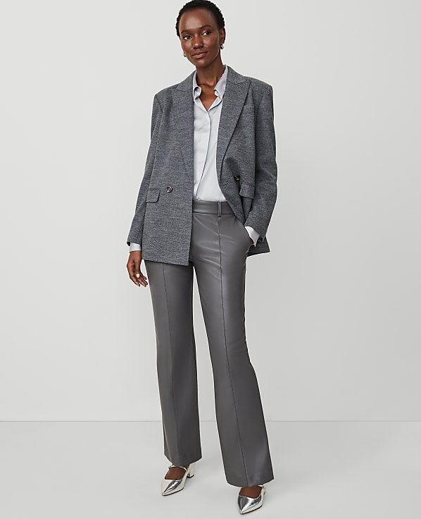 The Petite Jayne Trouser in Faux Leather