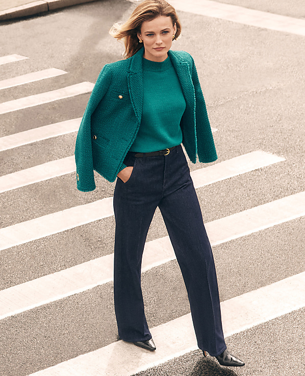 The Petite Denim Trouser