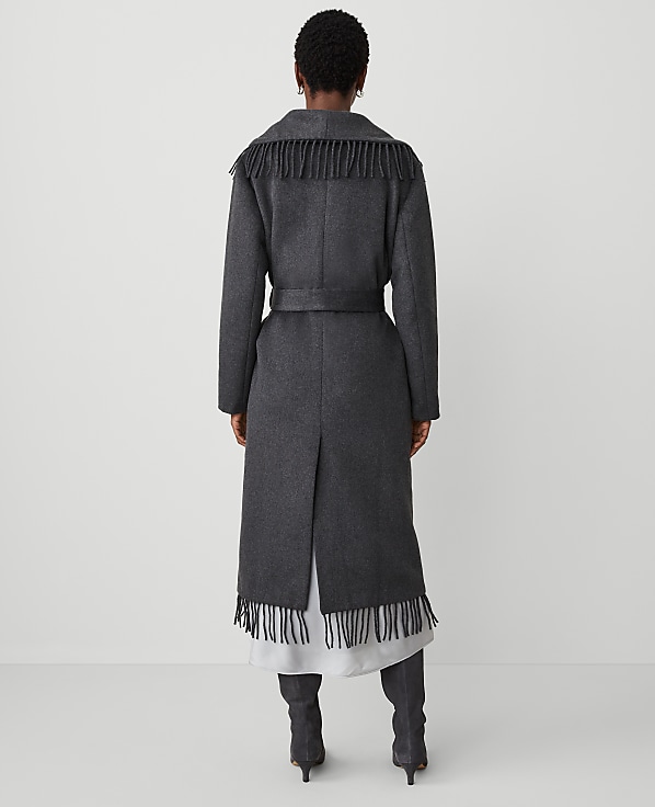 Fringe Shawl Wrap Coat