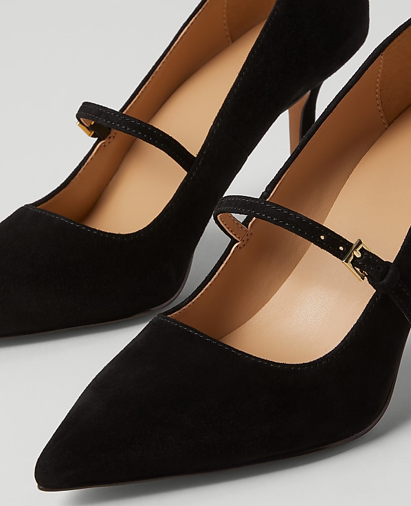Suede Mary Jane Pump