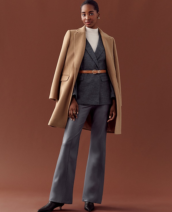 The Petite Jayne Trouser in Faux Leather