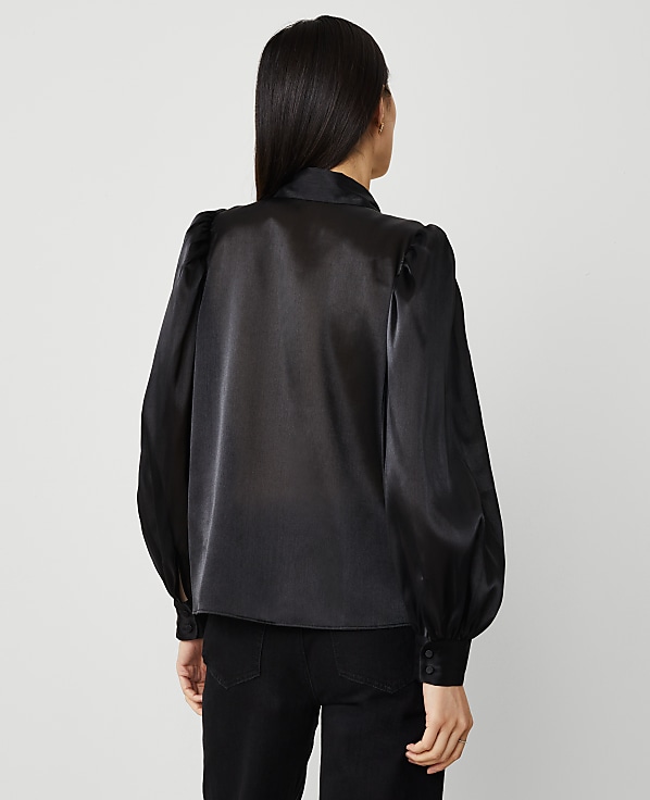 Organza Voluminous Collared Shirt