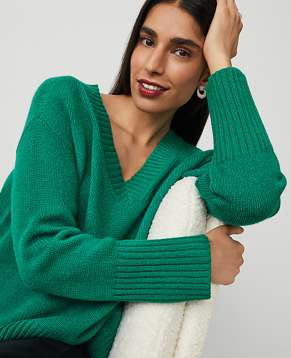 Oversized V-Neck Sweater