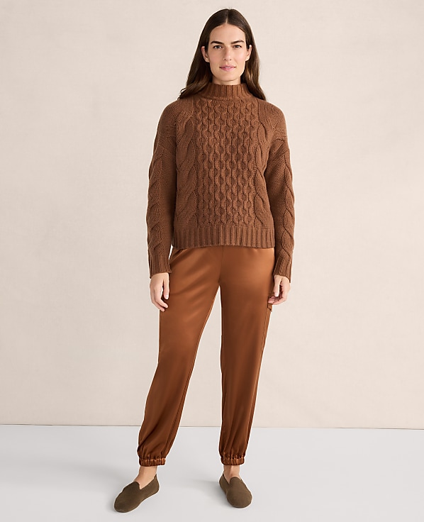 Haven Well Within Washable Silk Drawstring Cargo Joggers