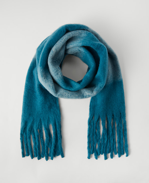 Striped Fuzzy Scarf