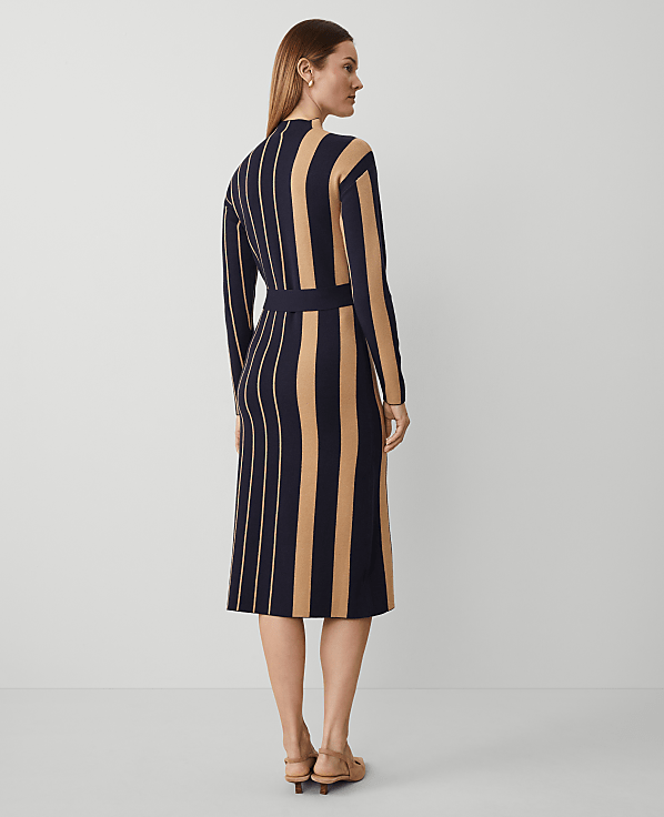 Petite Striped Sweater Dress