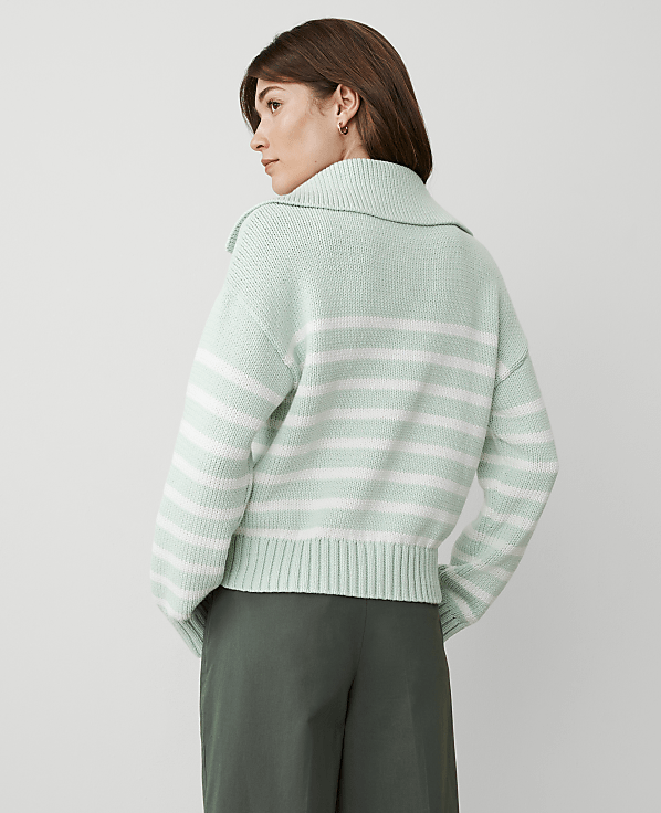 Petite Weekend Collection Striped Sailor Sweater