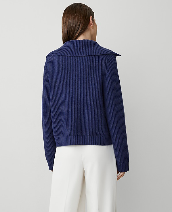 Ribbed Button Sweater