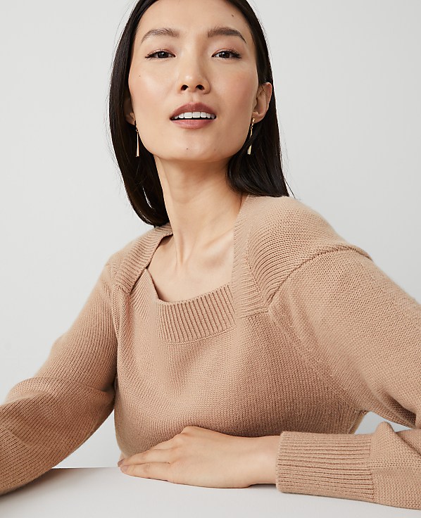 Envelope Neck Sweater