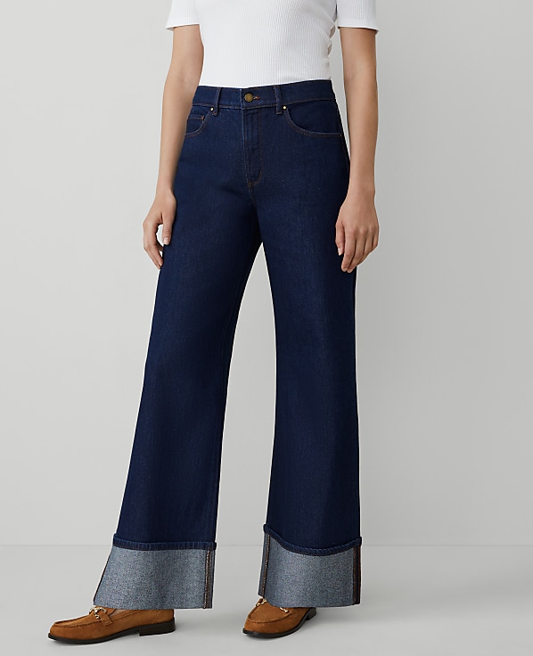 The Petite Cuffed Palazzo Jean