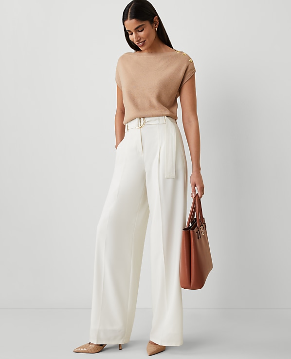 The Belted Wide-Leg Pant