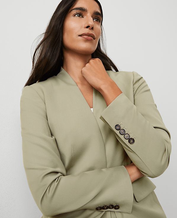 The Collarless Blazer
