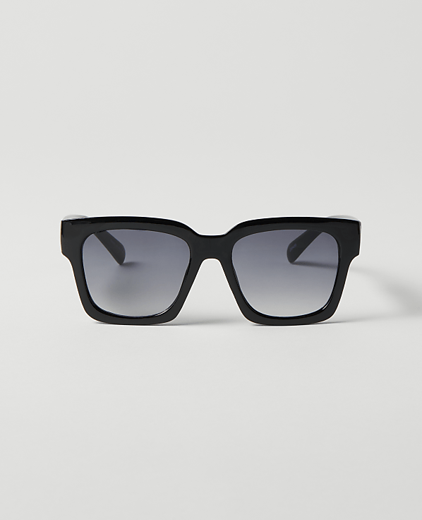 Oversized Curved Square Sunglasses