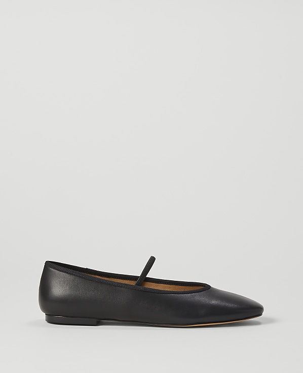 Mary Jane Leather Ballet Flat