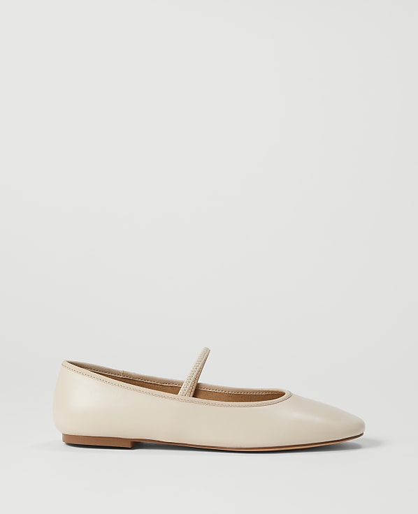 Mary Jane Leather Ballet Flat