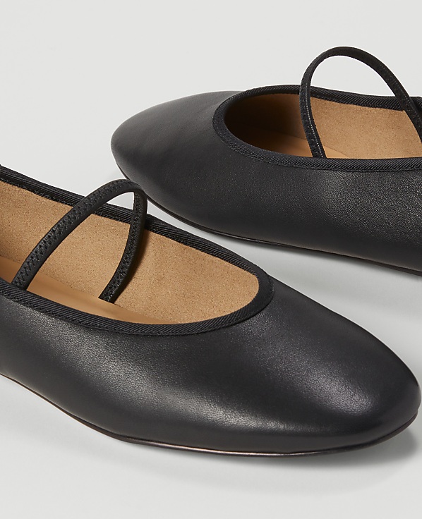Mary Jane Leather Ballet Flat