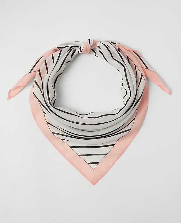 Weekend Collection Striped Triangle Scarf